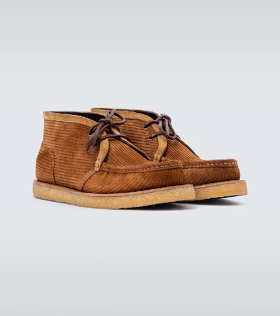 Shop Dolce & Gabbana Suede Desert Boots In Brown