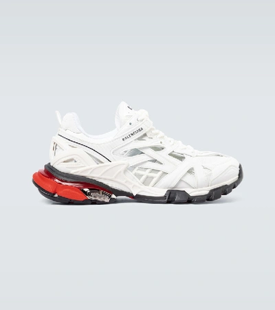 Balenciaga Track.2 Open Sneakers In White | ModeSens