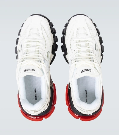 Shop Balenciaga Track.2 Open Sneakers In White