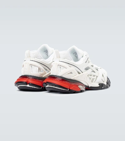 Shop Balenciaga Track.2 Open Sneakers In White