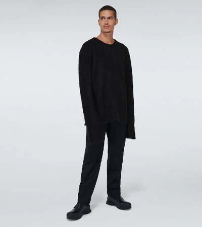 Shop Alyx Oversized Mohair Sweater In Black