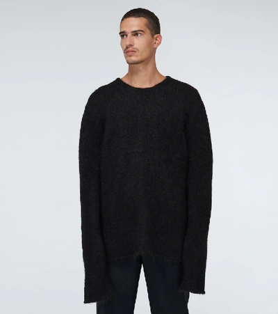 Shop Alyx Oversized Mohair Sweater In Black
