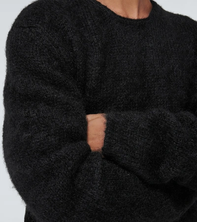 Shop Alyx Oversized Mohair Sweater In Black