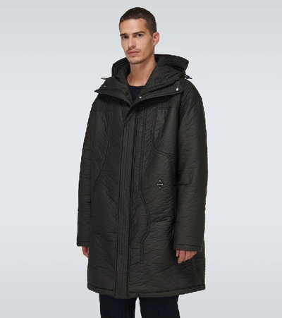 Shop A-cold-wall* Long Technical Parka Jacket In Black