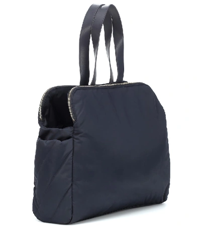 Shop Tartine Et Chocolat Baby Changing Bag With Mat In Blue