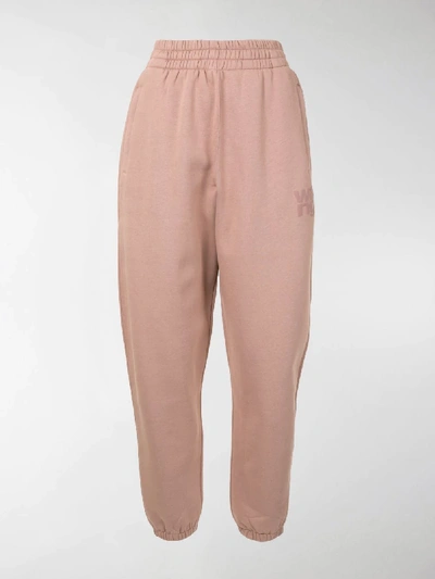 Shop Alexander Wang T Tapered Sweatpants In Pink