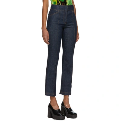 Shop Fendi Navy Trumpet Jeans In F1bgw Saxop