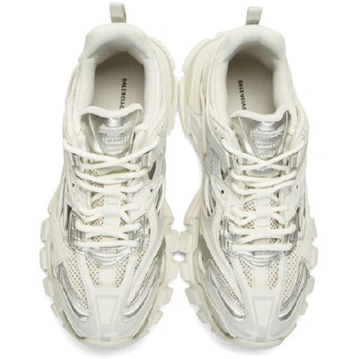 Shop Balenciaga Off-white Track.2 Open Sneakers In 9000 White