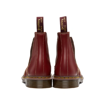 Shop Dr. Martens' Burgundy 'made In England' 2976 Chelsea Boots In Oxblood