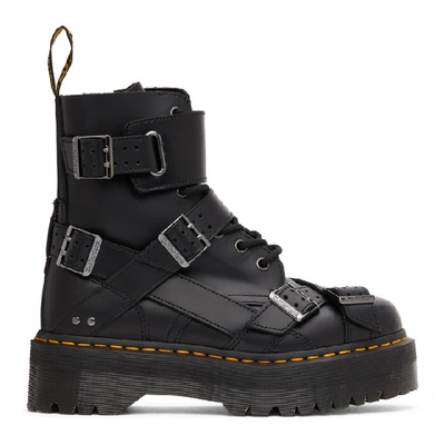 Shop Dr. Martens' Dr. Martens Black Jadon Strap Lace-up Boots