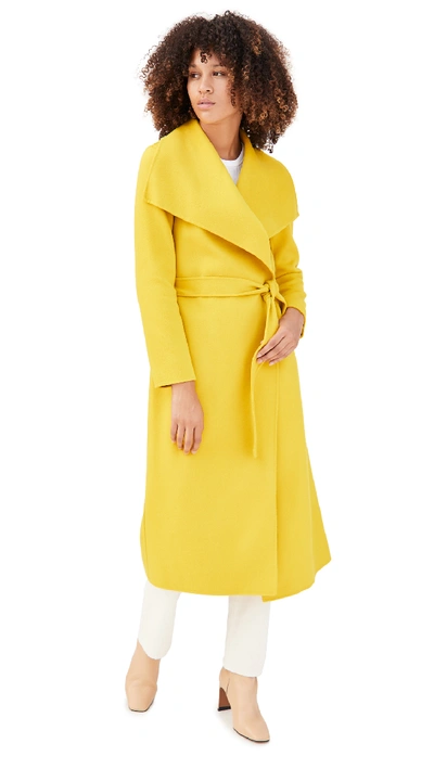 Shop Mackage Mai Coat In Yellow