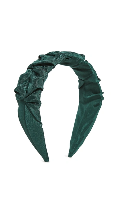 Shop Shashi Etoile Headband In Emerald