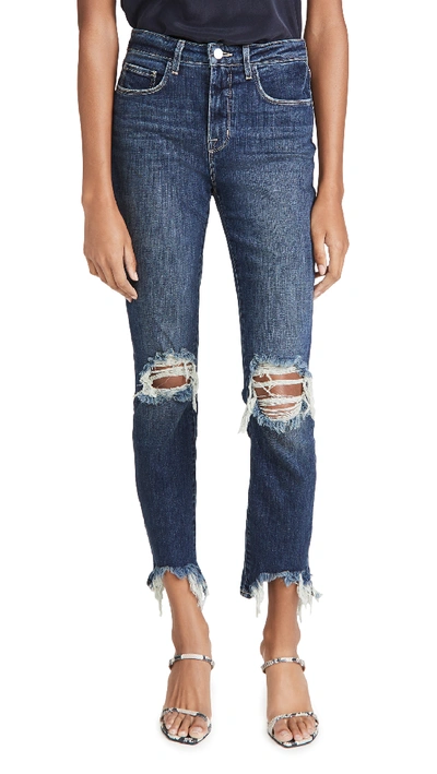 Shop L Agence High Line High Rise Skinny Destroy Jeans In Encina