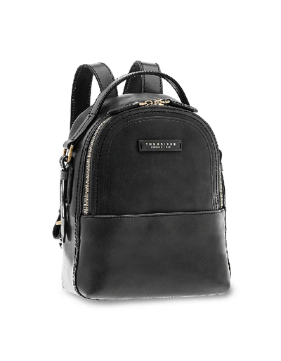 Shop The Bridge Designer Handbags Pearl District Genuine Leather Backpack In Noir
