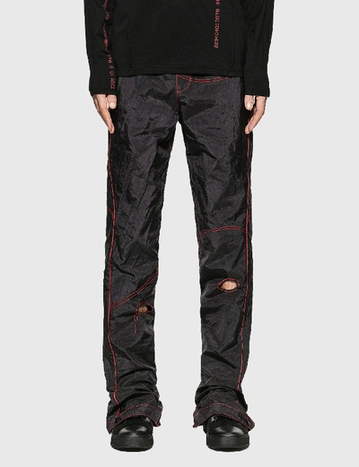 Shop Kanghyuk Readymade Airbag Patched Flare Trouser In Black