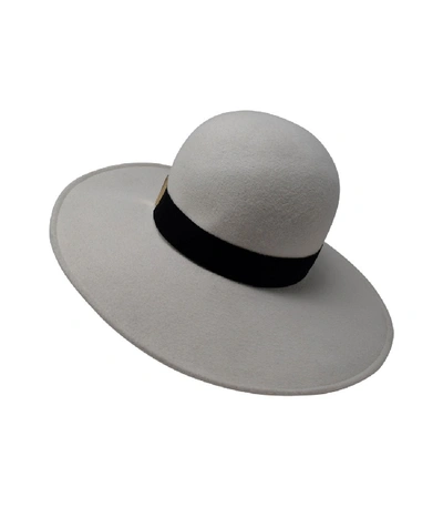Shop Gigi Burris Kyleigh Wide Brim Hat In Grey