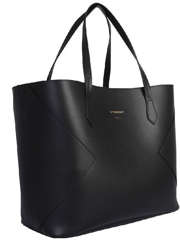 Givenchy Wing Smooth Leather Shopping Tote Bag In Black | ModeSens