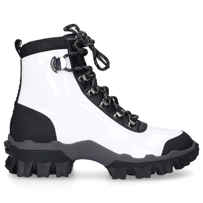 Moncler Helis Leather Lace-up Hiking Boots In White ModeSens