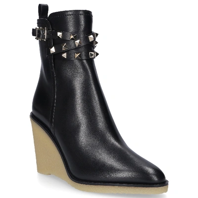 Shop Valentino Boots Black Rockstud