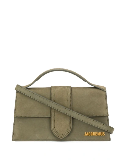 Shop Jacquemus Le Grand Bambino Top-handle Bag In Green