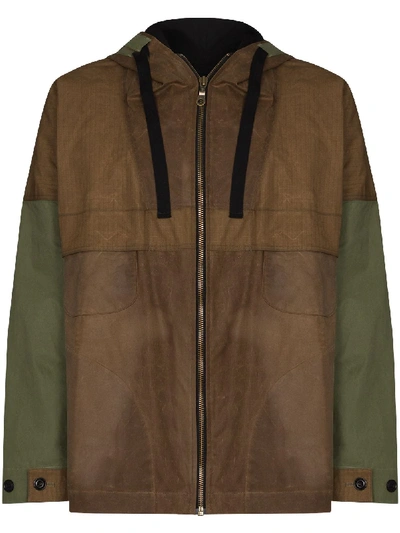 Shop Nicholas Daley Zip-front Boxy-fit Parka Jacket In Green