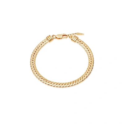 Shop Missoma Camail Snake Chain Bracelet 18ct Gold Plated