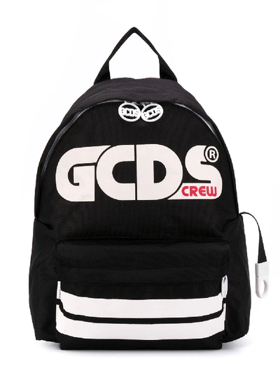 Shop Gcds Logo Print Backpack In Black