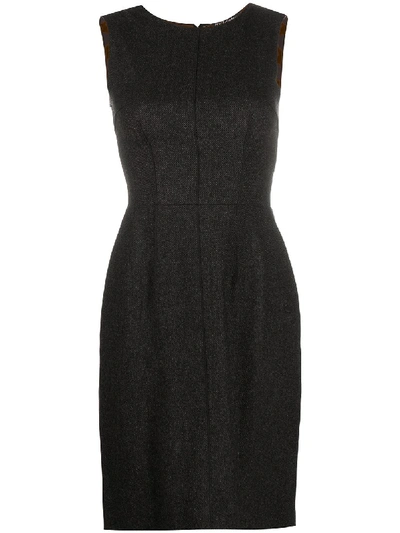 Pre-owned Dolce & Gabbana Thigh-length Fitted Waist Dress In Grey