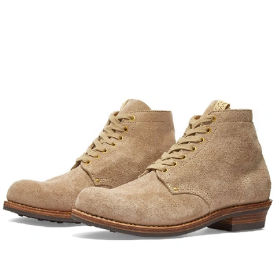 Visvim Neutral Brigadier Suede Boots In Sand | ModeSens
