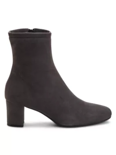 Shop Aquatalia Women's Britney Suede Ankle Boots In Anthracite