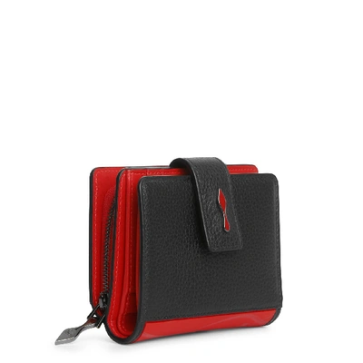 Shop Christian Louboutin Paloma Mini Black Red Wallet