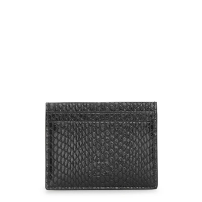 Shop Christian Louboutin Kios Black Leather Card Holder