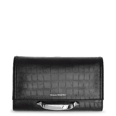 Shop Alexander Mcqueen The Story Small Black Crossbody Bag