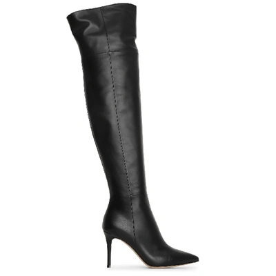 Shop Gianvito Rossi Valeria 85 Over Knee Leather Boots