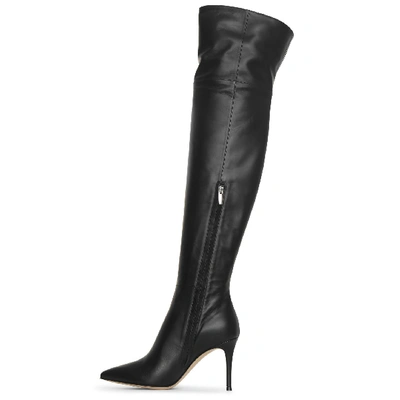 Shop Gianvito Rossi Valeria 85 Over Knee Leather Boots
