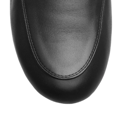 Shop Gianvito Rossi Black Leather Loafers