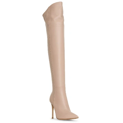 Shop Gianvito Rossi Valeria 105 Over Knee Leather Boots