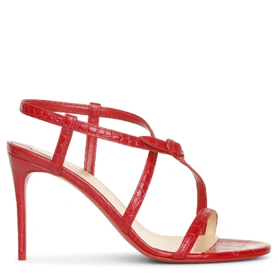 Shop Christian Louboutin Selima 85 Red Sandals