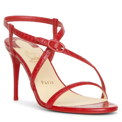 Shop Christian Louboutin Selima 85 Red Sandals