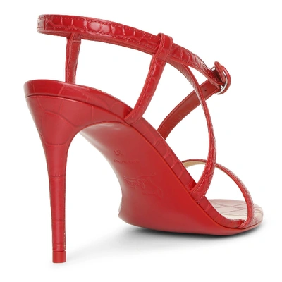 Shop Christian Louboutin Selima 85 Red Sandals