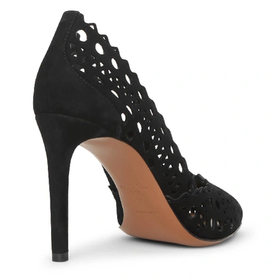 Shop Alaïa Vienne Suede Leather Pumps