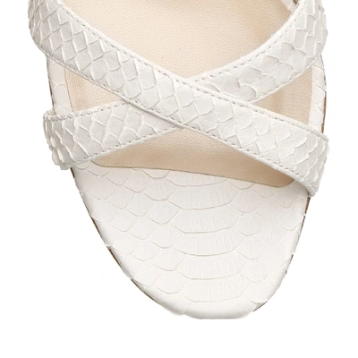 Shop Manolo Blahnik Callamu 50 Cream Mule Sandals