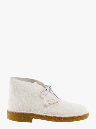 Shop Clarks Lace-up Shoe In White
