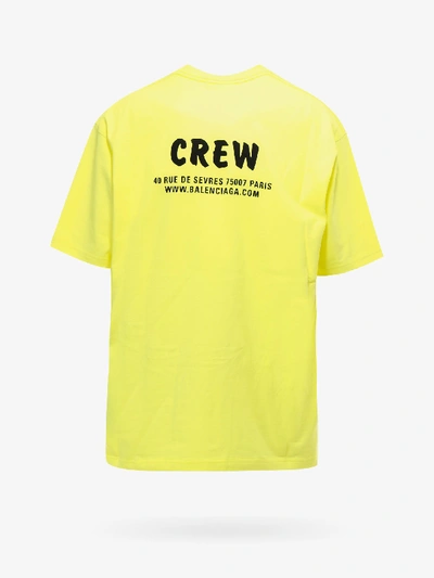 Shop Balenciaga T-shirt In Yellow