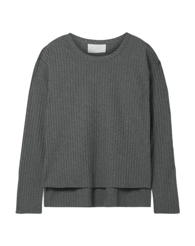 Shop Calé Woman T-shirt Lead Size M Viscose, Elastane In Grey
