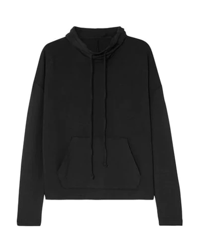 Shop Calé Woman Sweatshirt Black Size Xl Viscose, Elastane