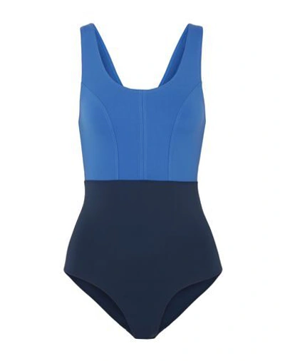 Shop Ernest Leoty Woman One-piece Swimsuit Pastel Blue Size Xs Polyamide, Elastane