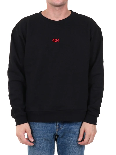 Shop Fourtwofour On Fairfax Logo Sweatshirt Black