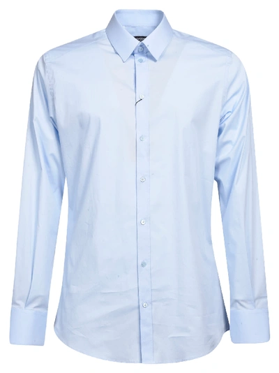 Shop Dolce & Gabbana Long-sleeved Shirt In Azure