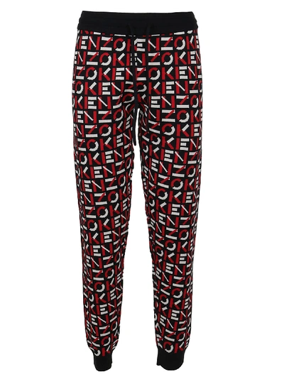 Shop Kenzo Sport Pants In Medium Red